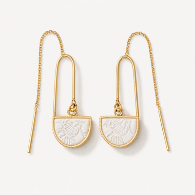Cherry Blossom Threader Earrings