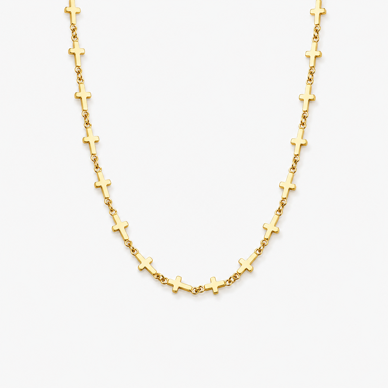 Dainty Cross Choker Necklace
