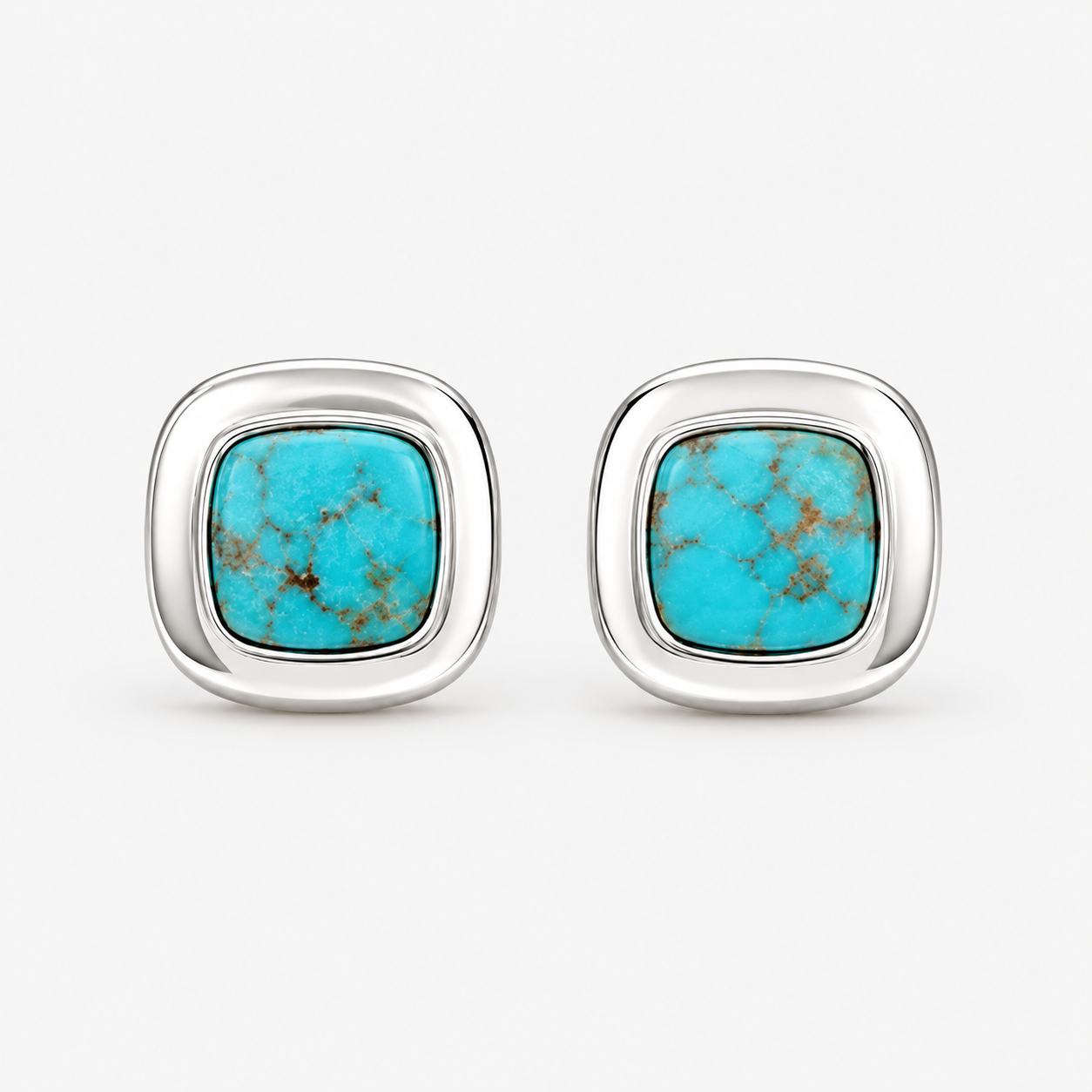Kingman Turquoise Stud Earrings