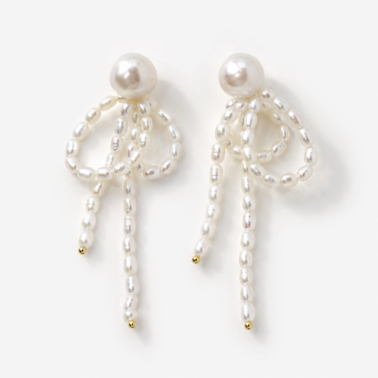 Baroque Pearl Tassel Drop Earrings