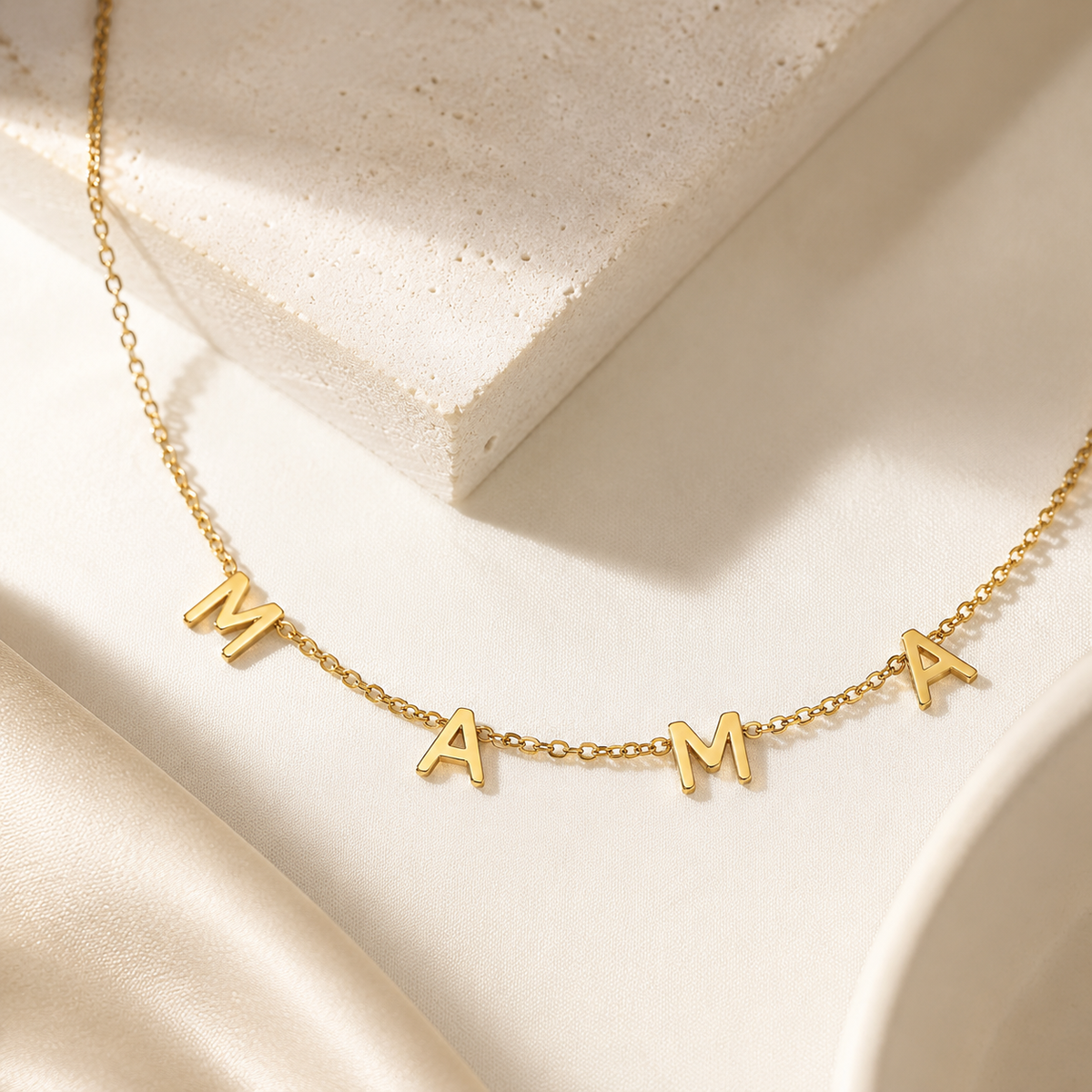 Simple MAMA Letter Necklace