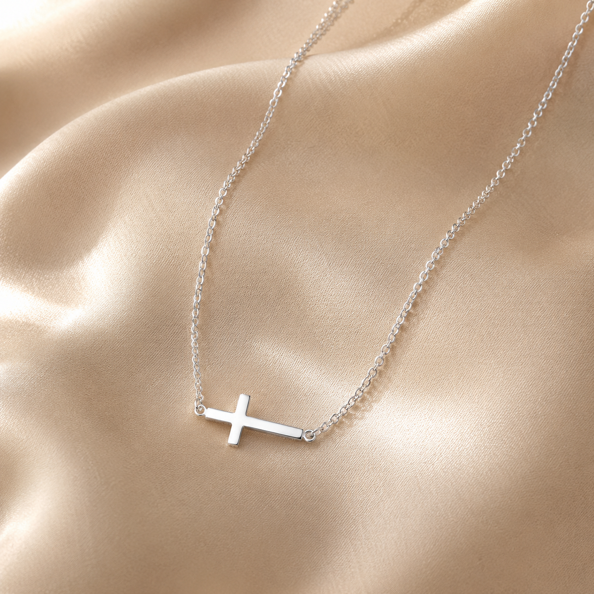 Mini Cross Pendant Choker