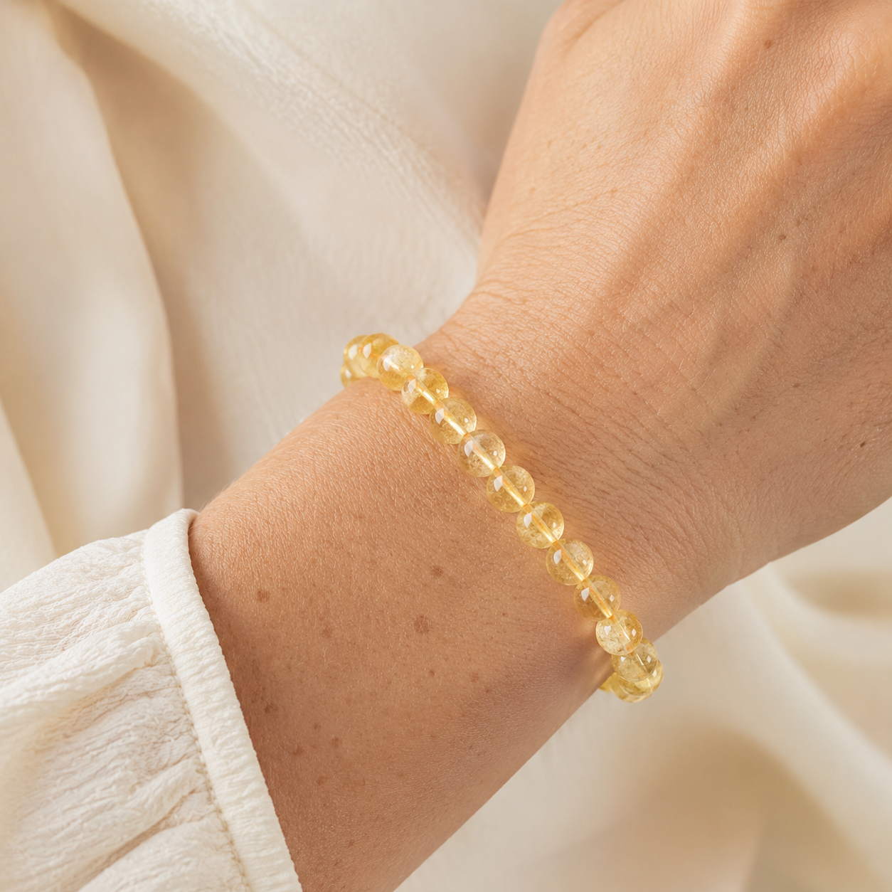 Natural Citrine Gemstone Bracelet