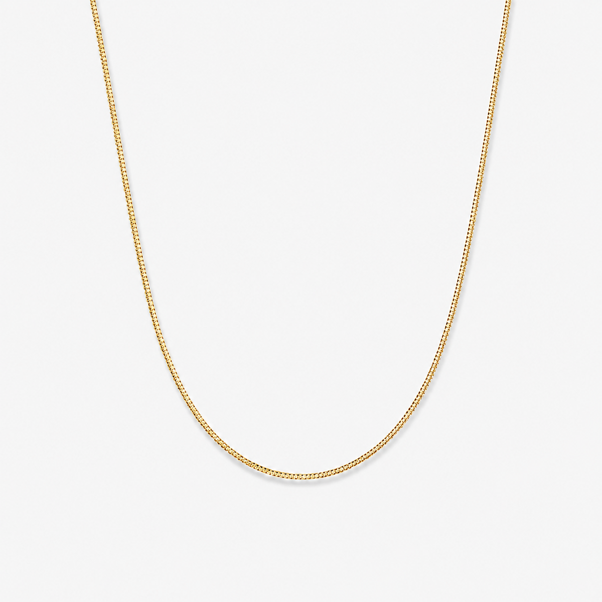 Simple Flat Snake Chain Necklace