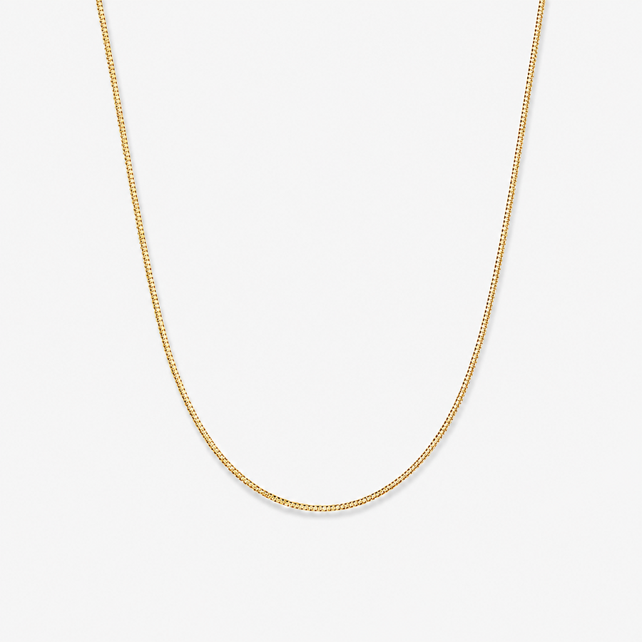Simple Flat Snake Chain Necklace