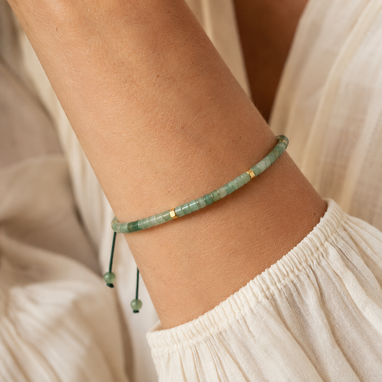 Green Aventurine Gemstone Bracelet