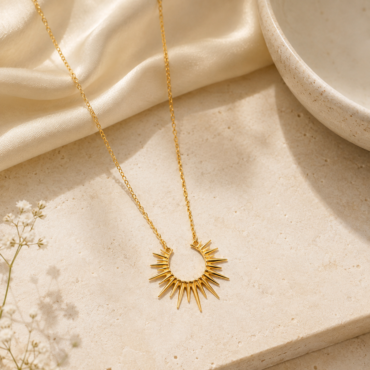 Sunburst Pendant Necklace