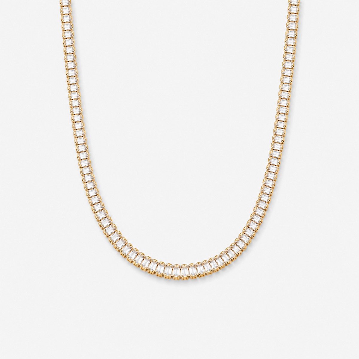 Rectangle CZ Tennis Choker