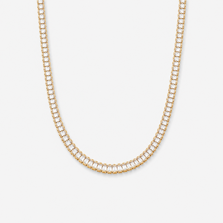 Rectangle CZ Tennis Choker
