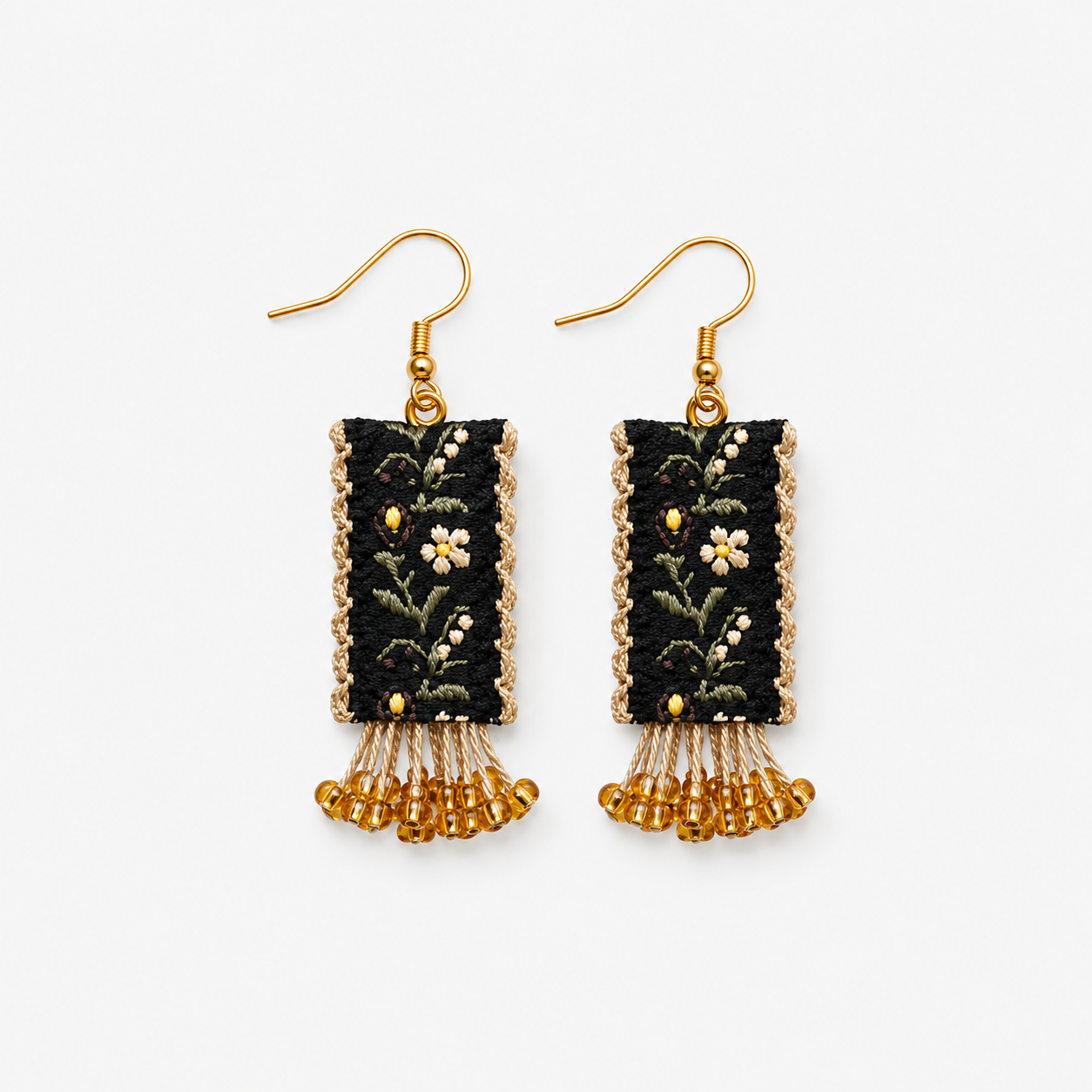 Wildflower Vintage Dangle Earrings