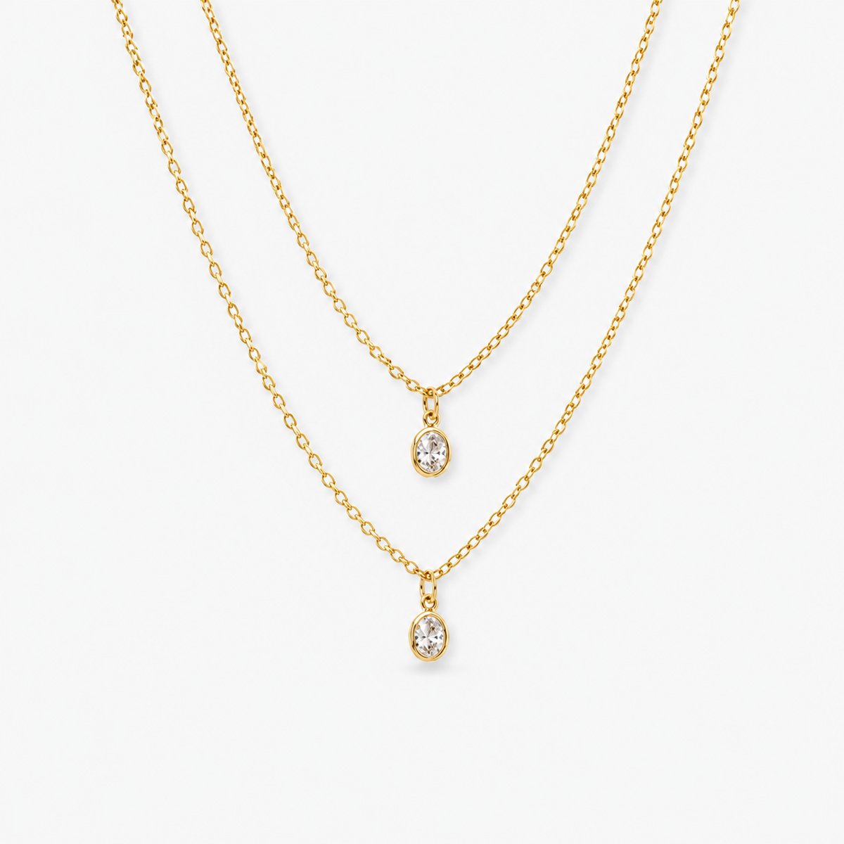 Layered Cubic Zirconia Necklace