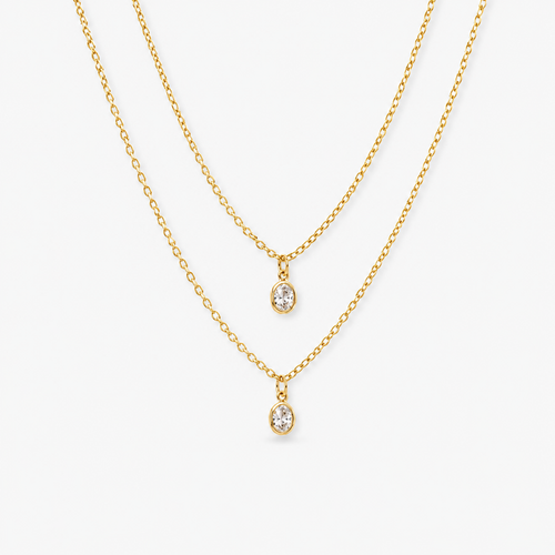 Layered Cubic Zirconia Necklace