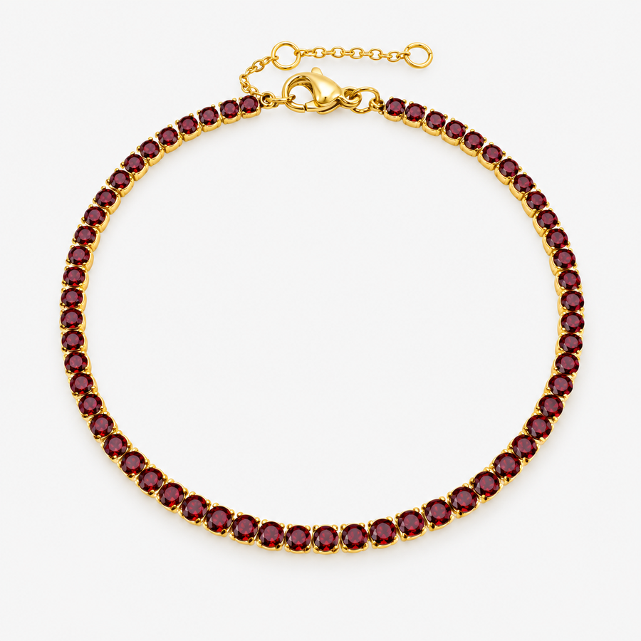 Birthstone CZ Tennis Bracelet
