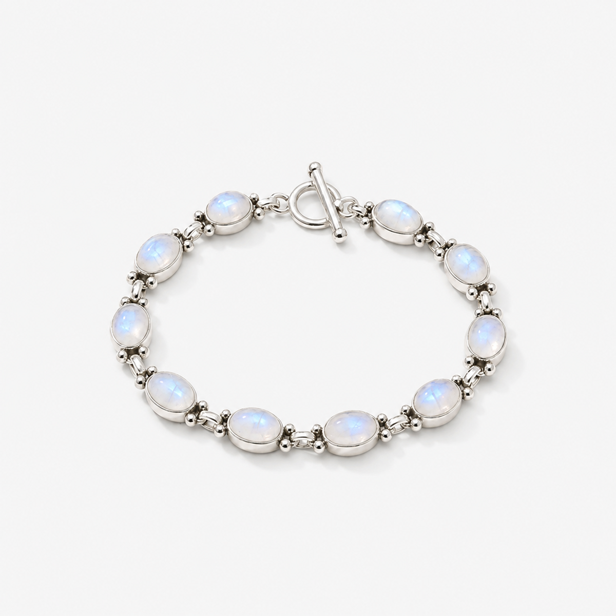 Rainbow Moonstone Gemstone Bracelet