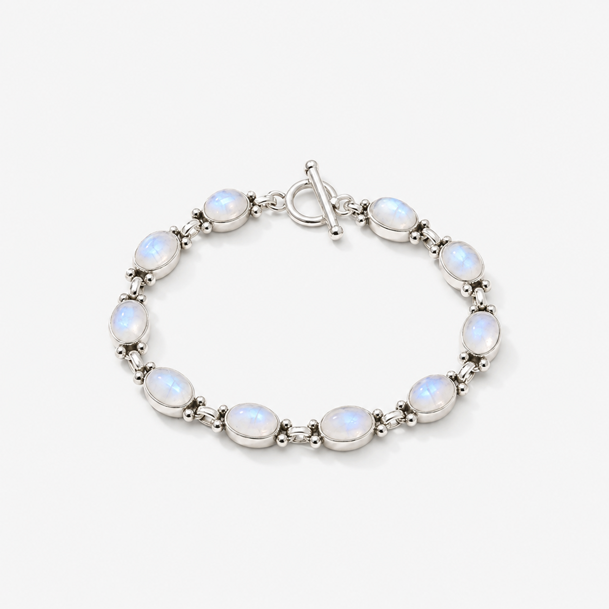 Rainbow Moonstone Gemstone Bracelet