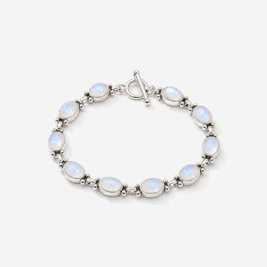 Rainbow Moonstone Gemstone Bracelet