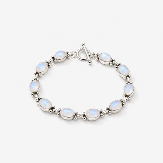 Rainbow Moonstone Gemstone Bracelet
