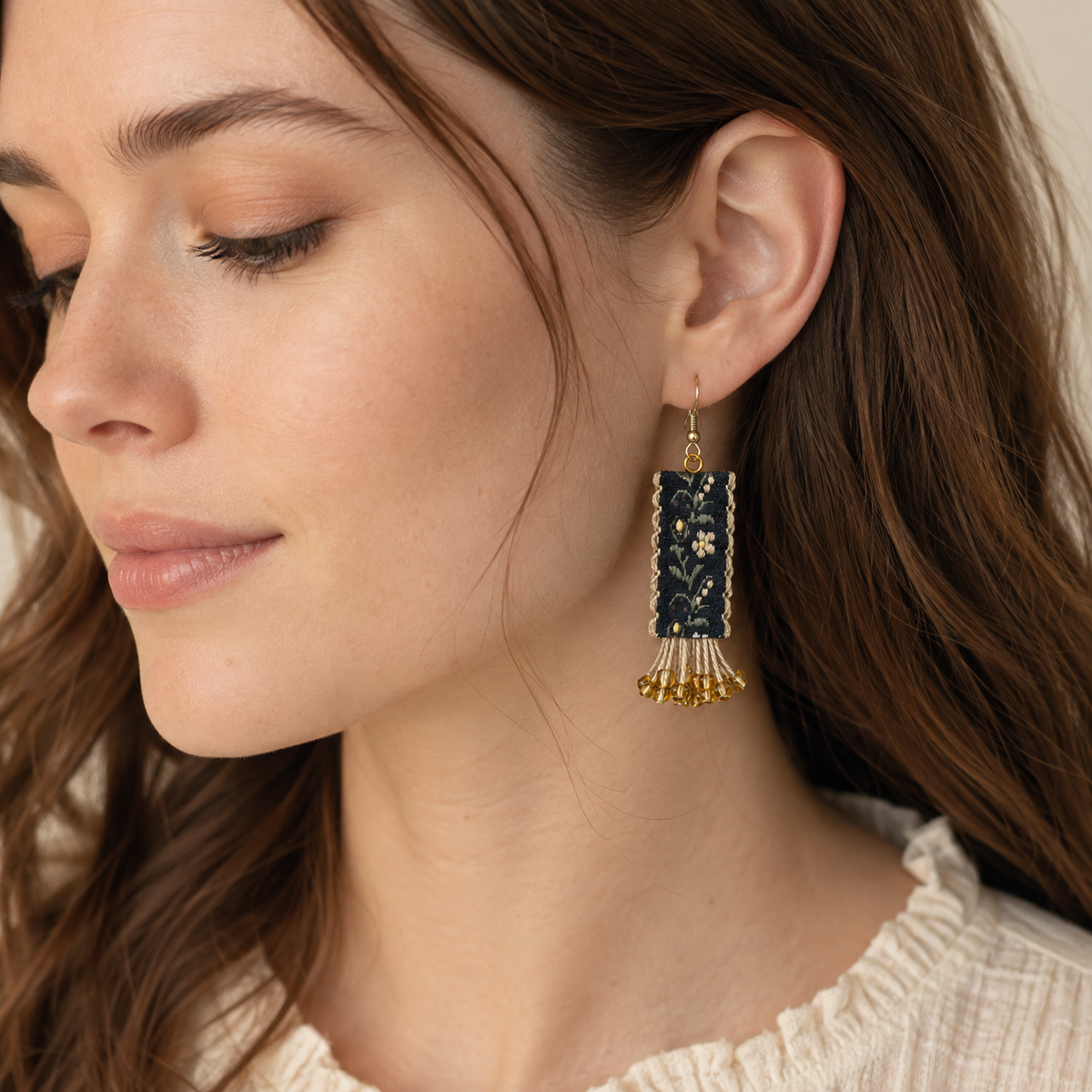 Wildflower Vintage Dangle Earrings