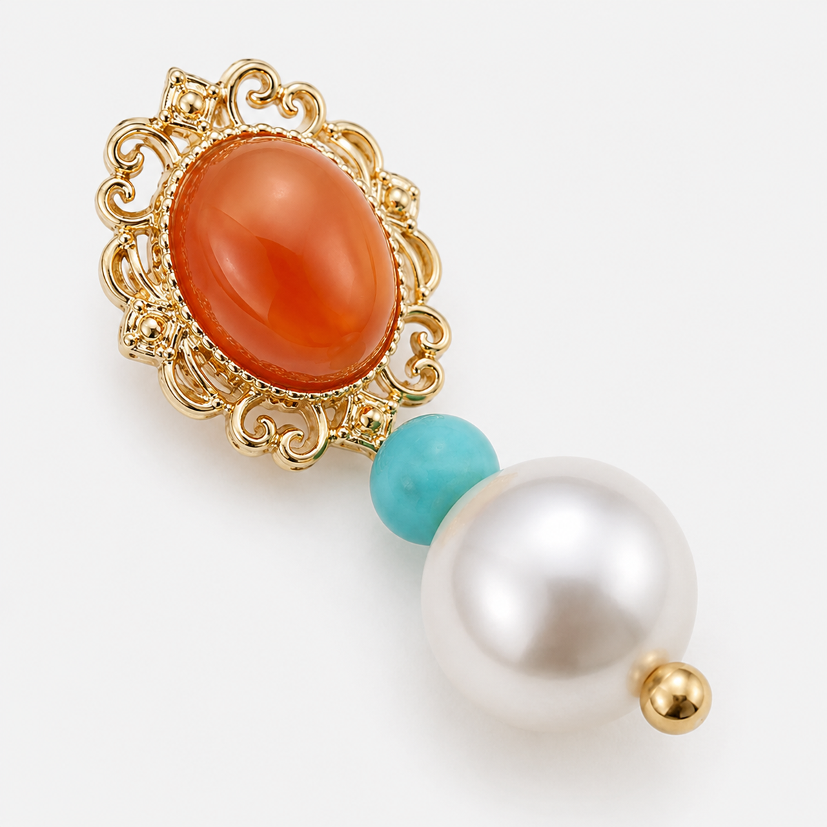 Vintage Pearl Stud Earrings