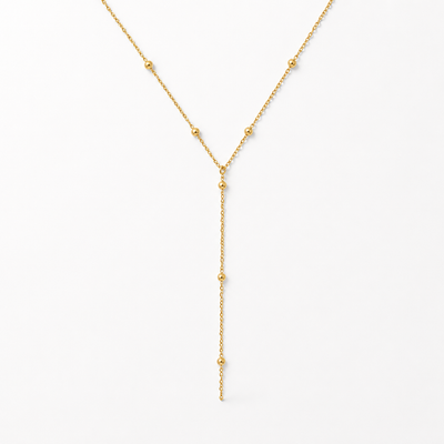 Beaded Y Necklace