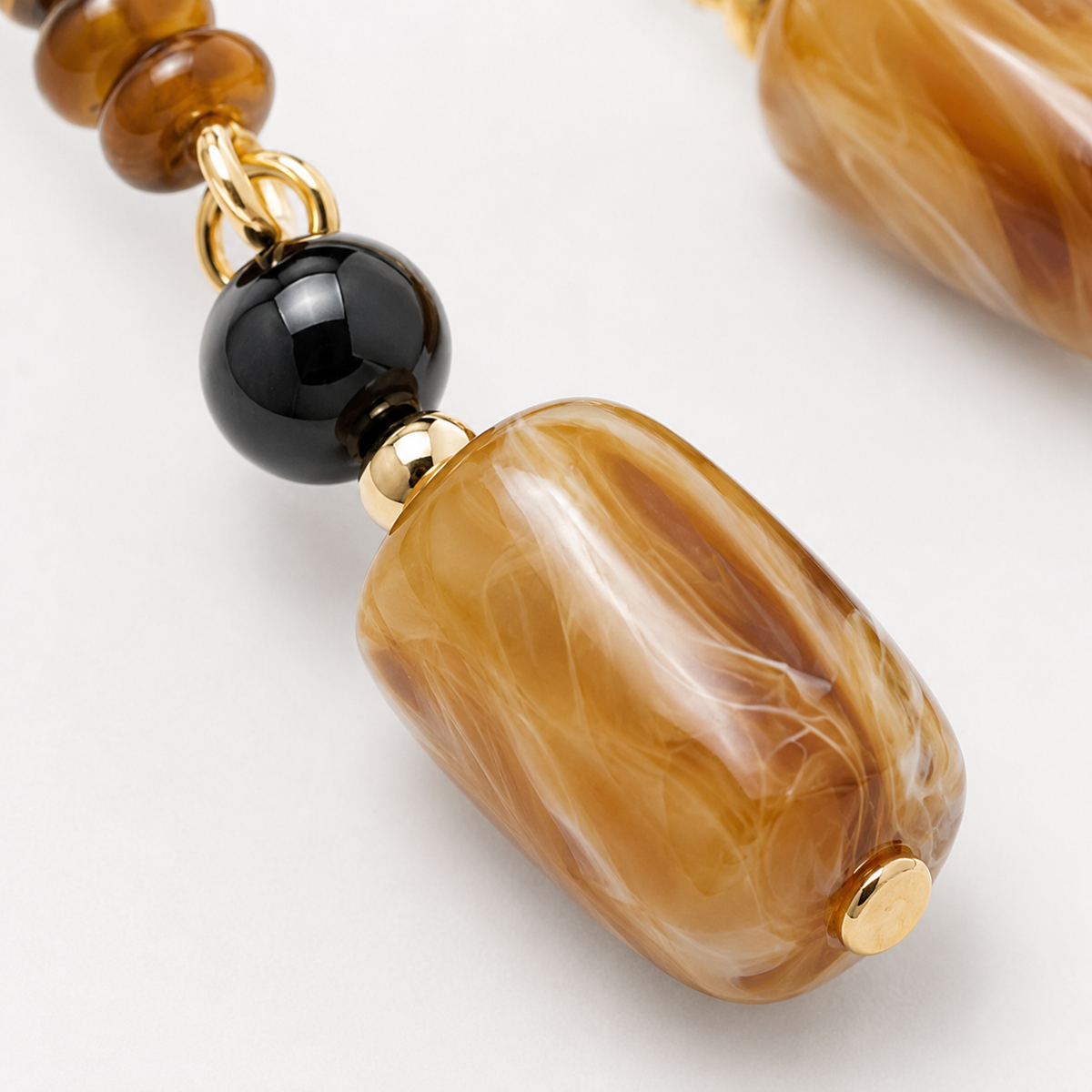 Handmade Tiger’s Eye Drop Earrings