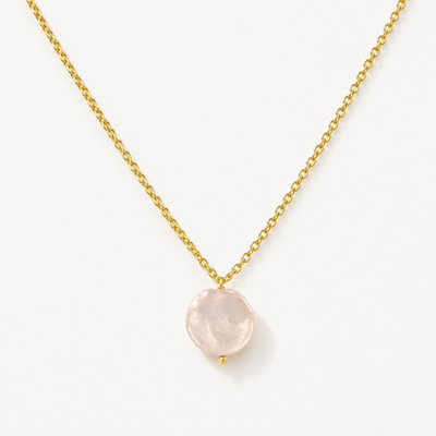 Circle Pearl Necklace