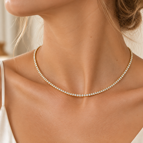 Classic Tennis Choker Necklace