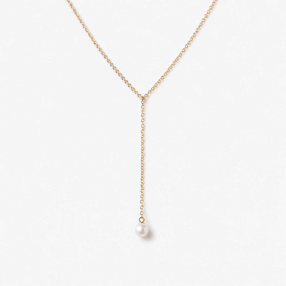 Pearl Y Necklace