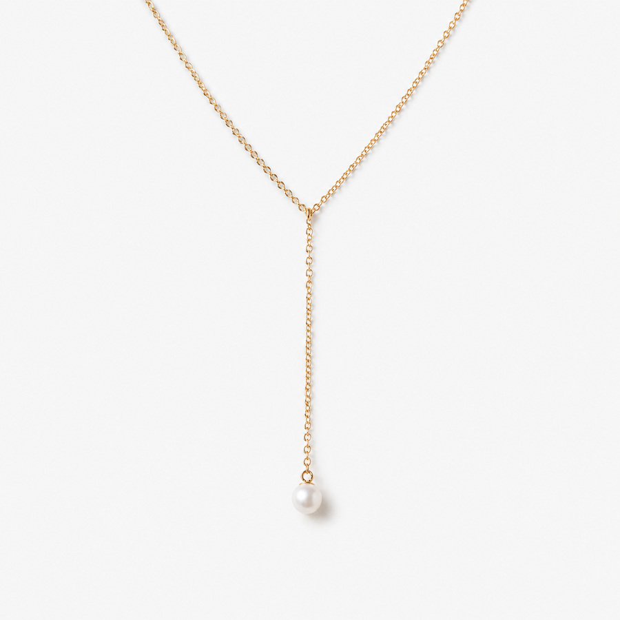 Pearl Y Necklace