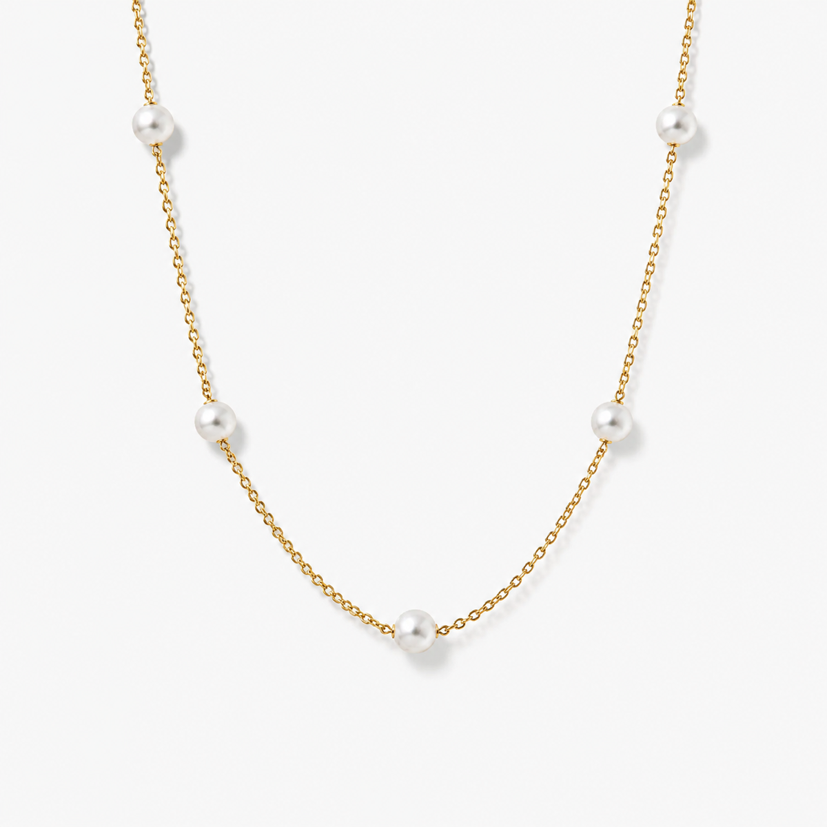 Simple Pearl Choker Necklace