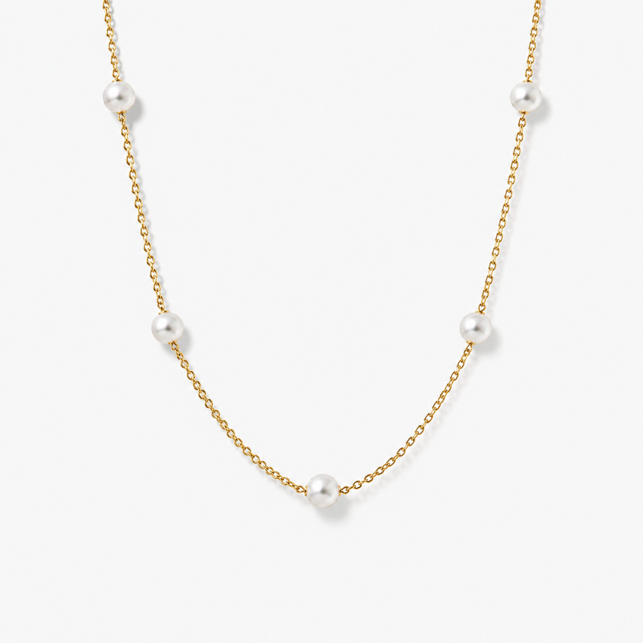 Simple Pearl Choker Necklace