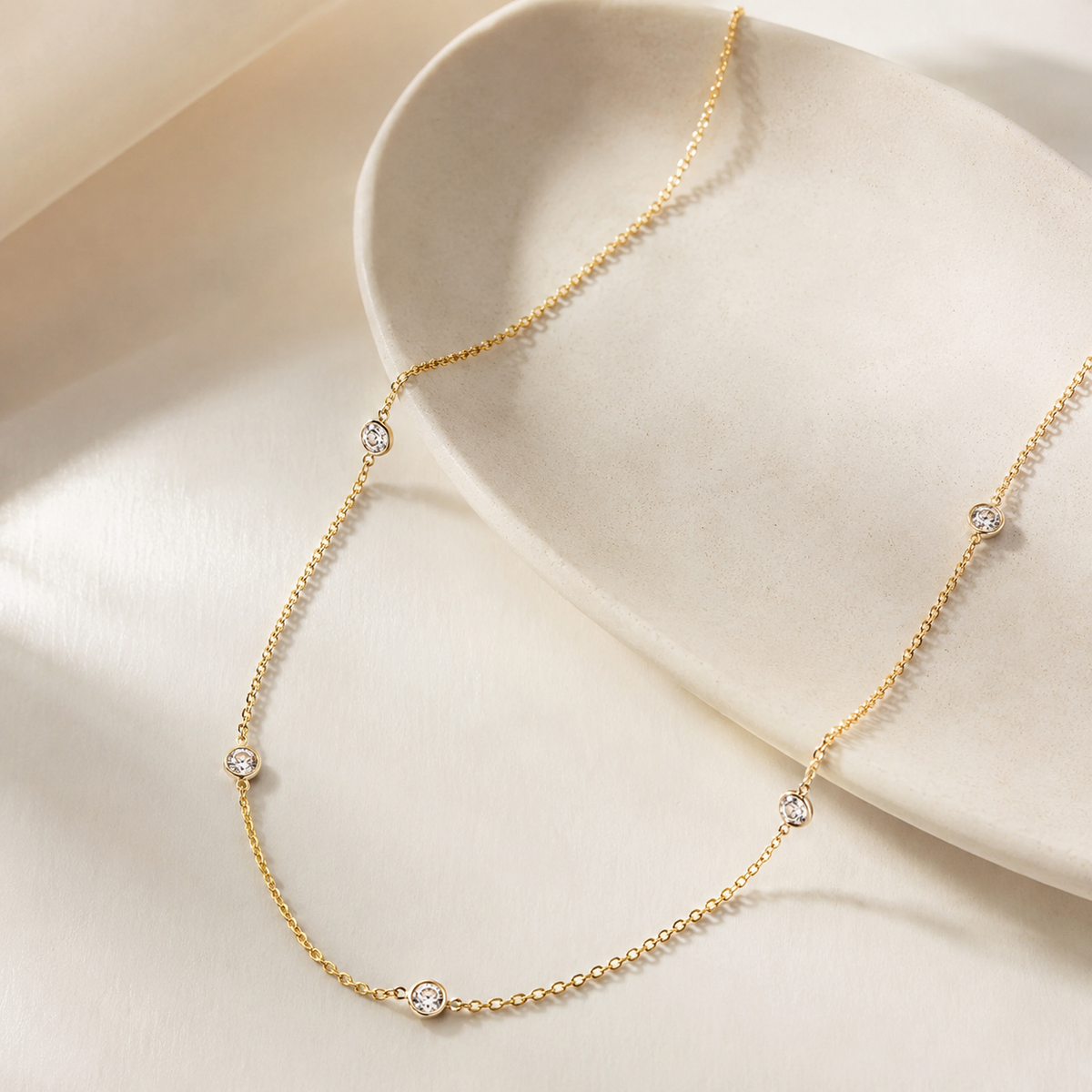 Sparkle CZ Bezel Choker