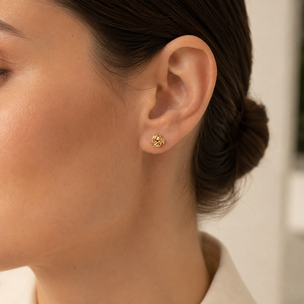 Love Knot Stud Earrings