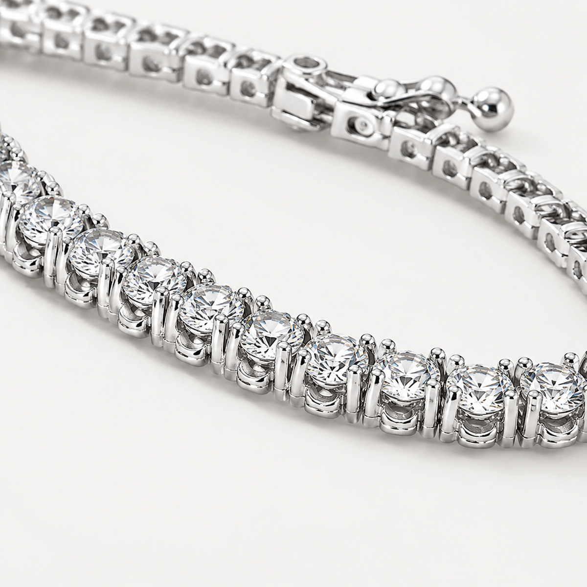 CZ Tennis Necklace Bracelet Set