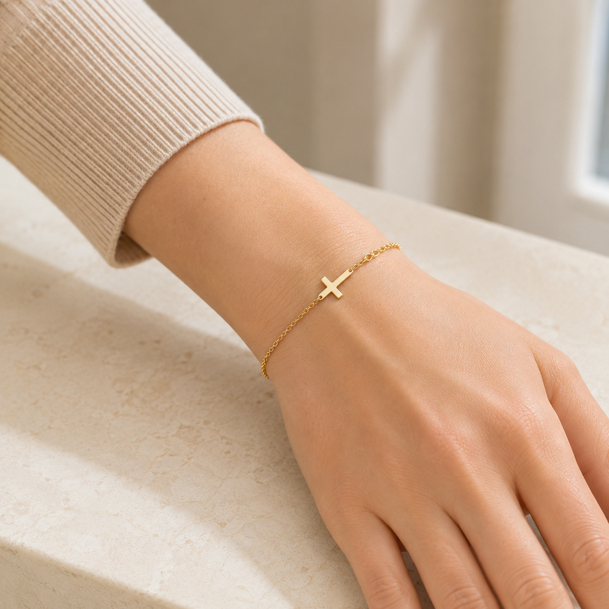 Simple Cross Bracelet