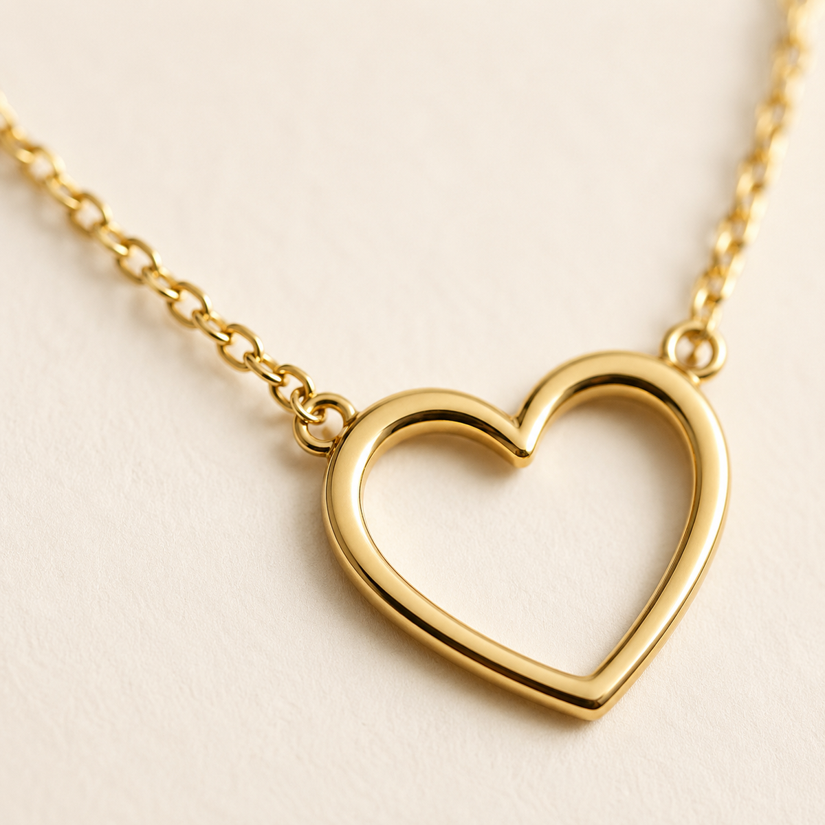 Dainty Open Heart Necklace