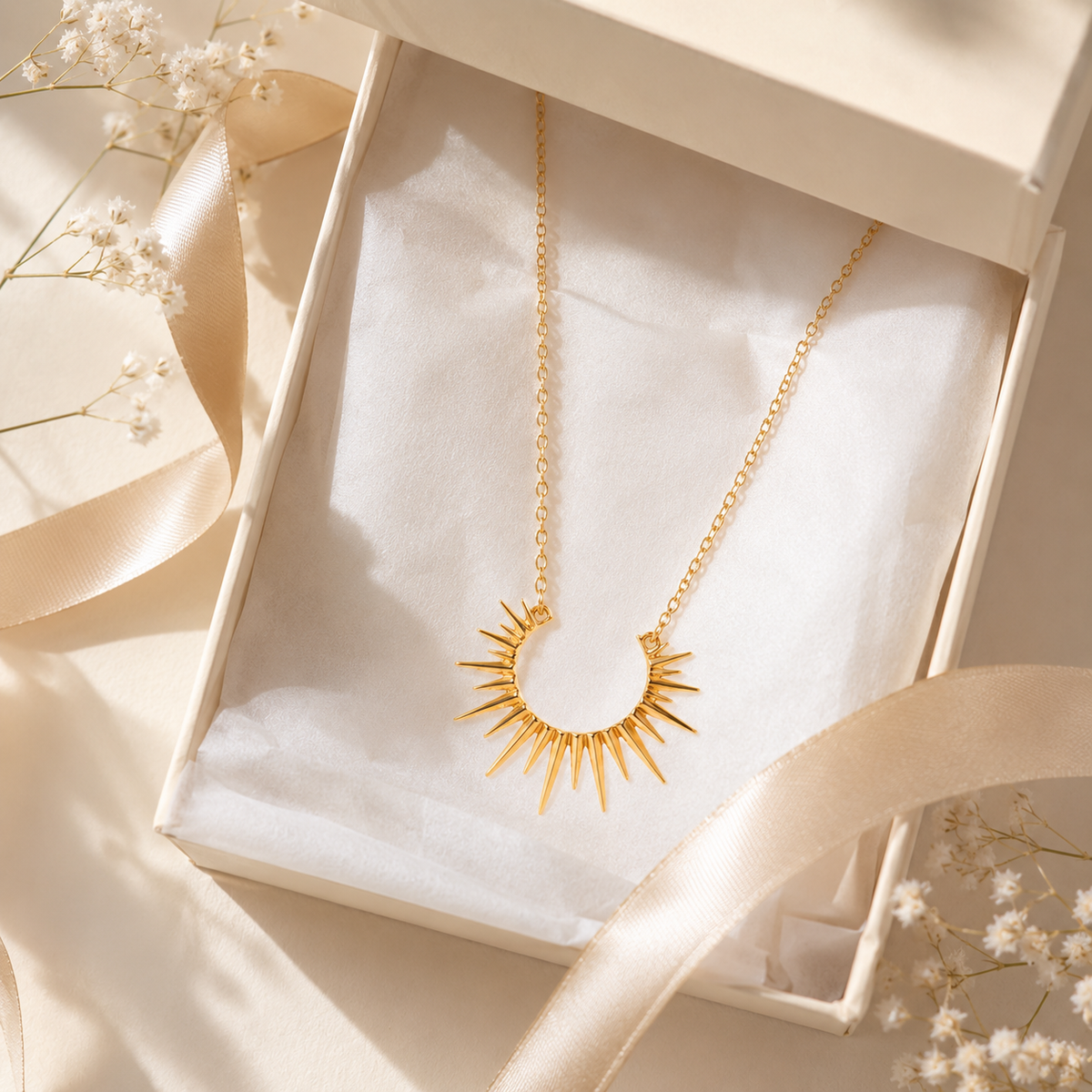Sunburst Pendant Necklace