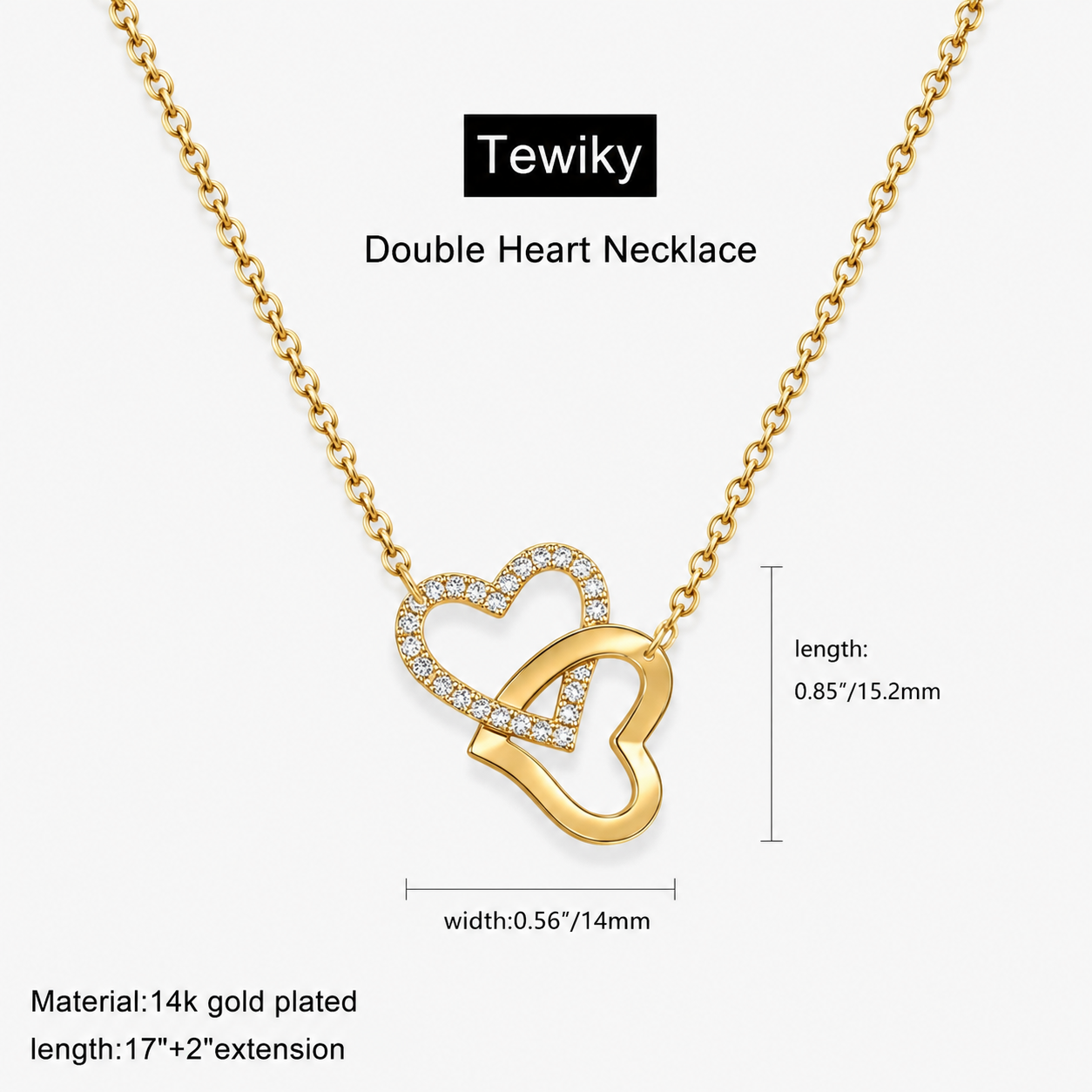 Entwined Hearts Necklace