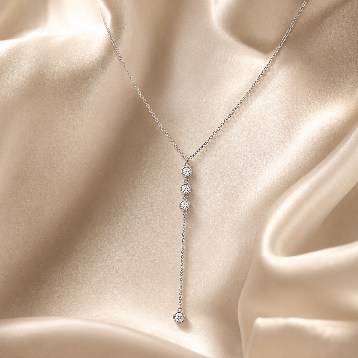 Teardrop Y Necklace