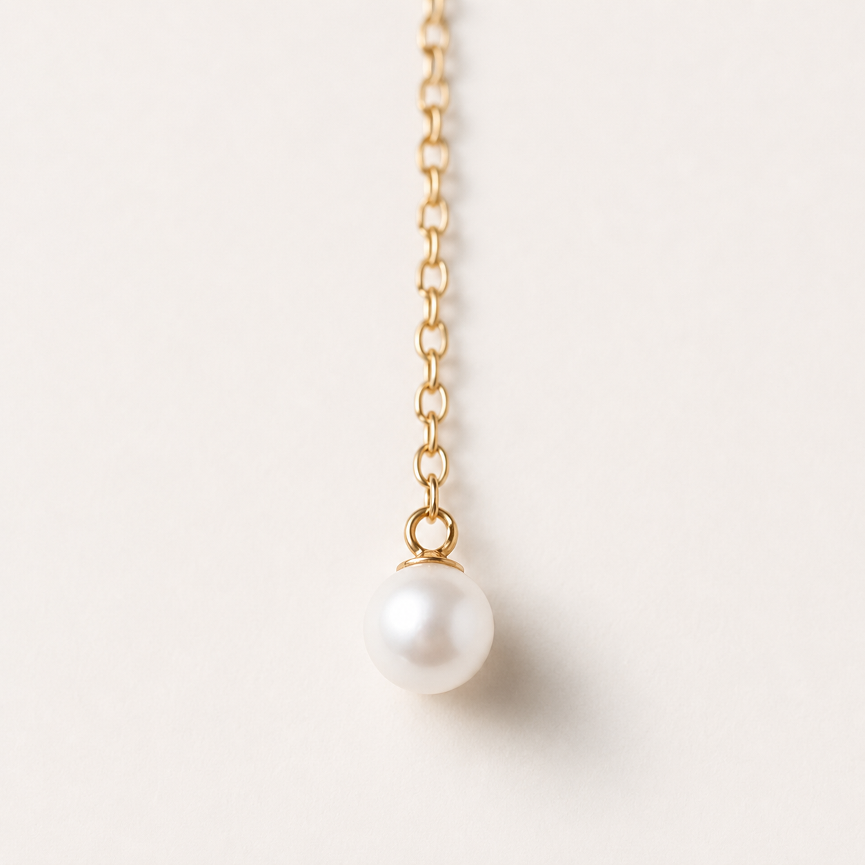 Pearl Y Necklace