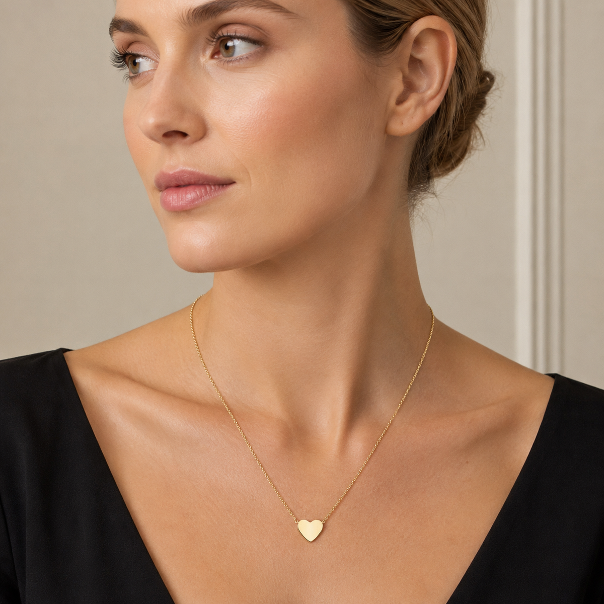 Tiny Heart Charm Necklace