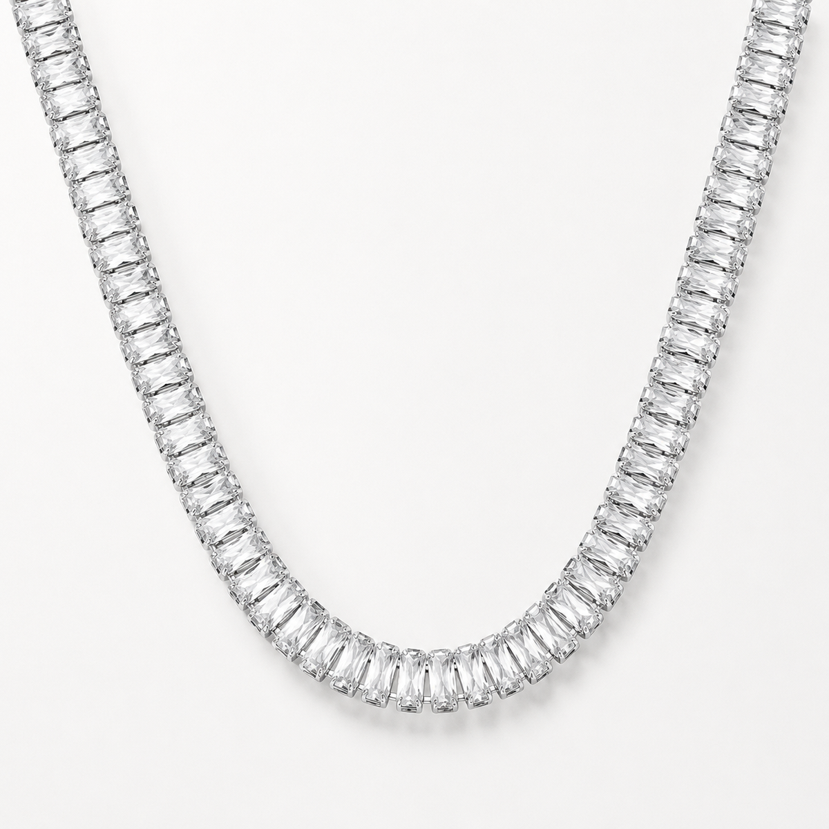 Rectangle CZ Tennis Choker