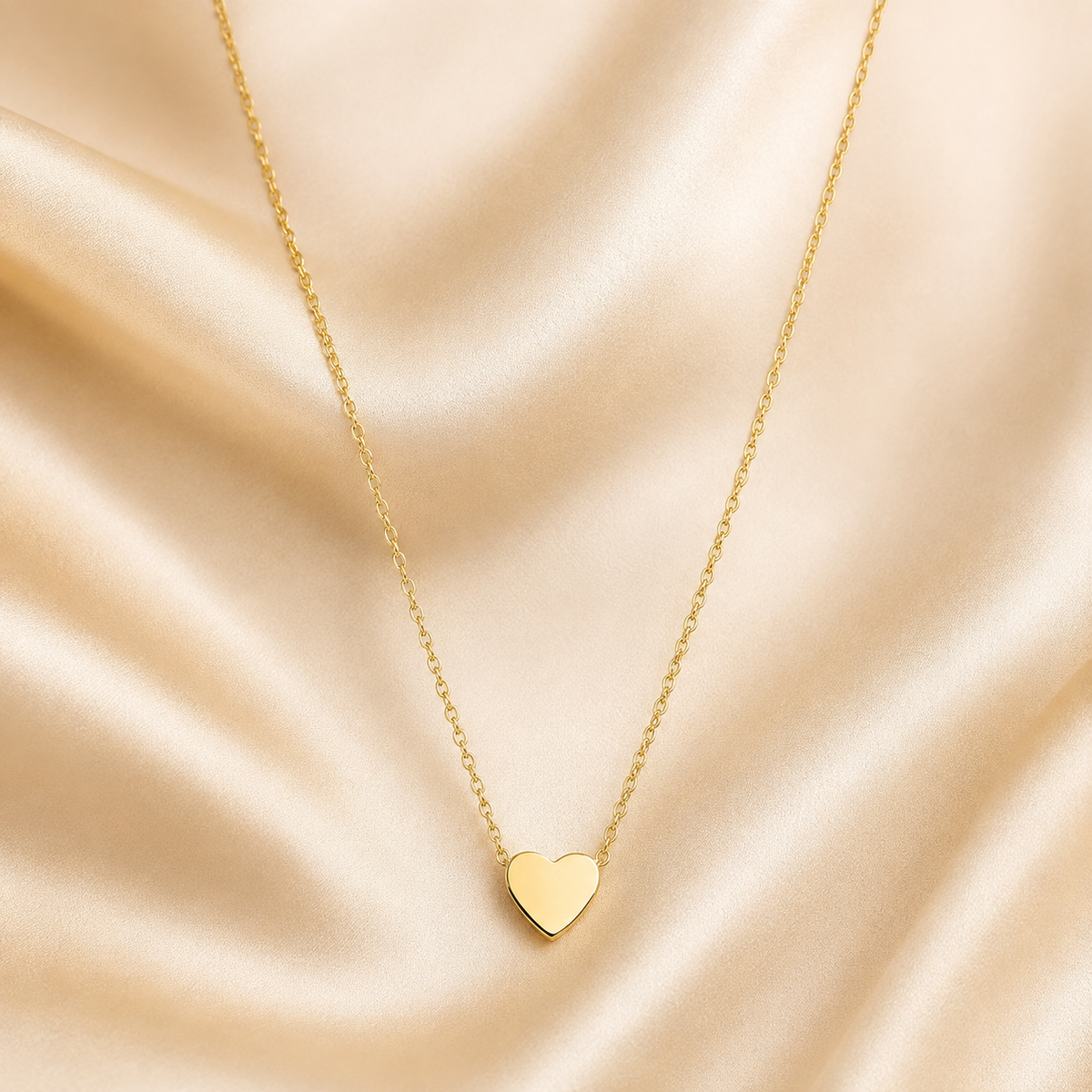 Tiny Heart Charm Necklace