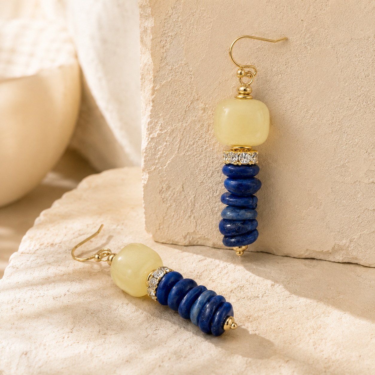 Kyanite Crystal Dangle Earrings