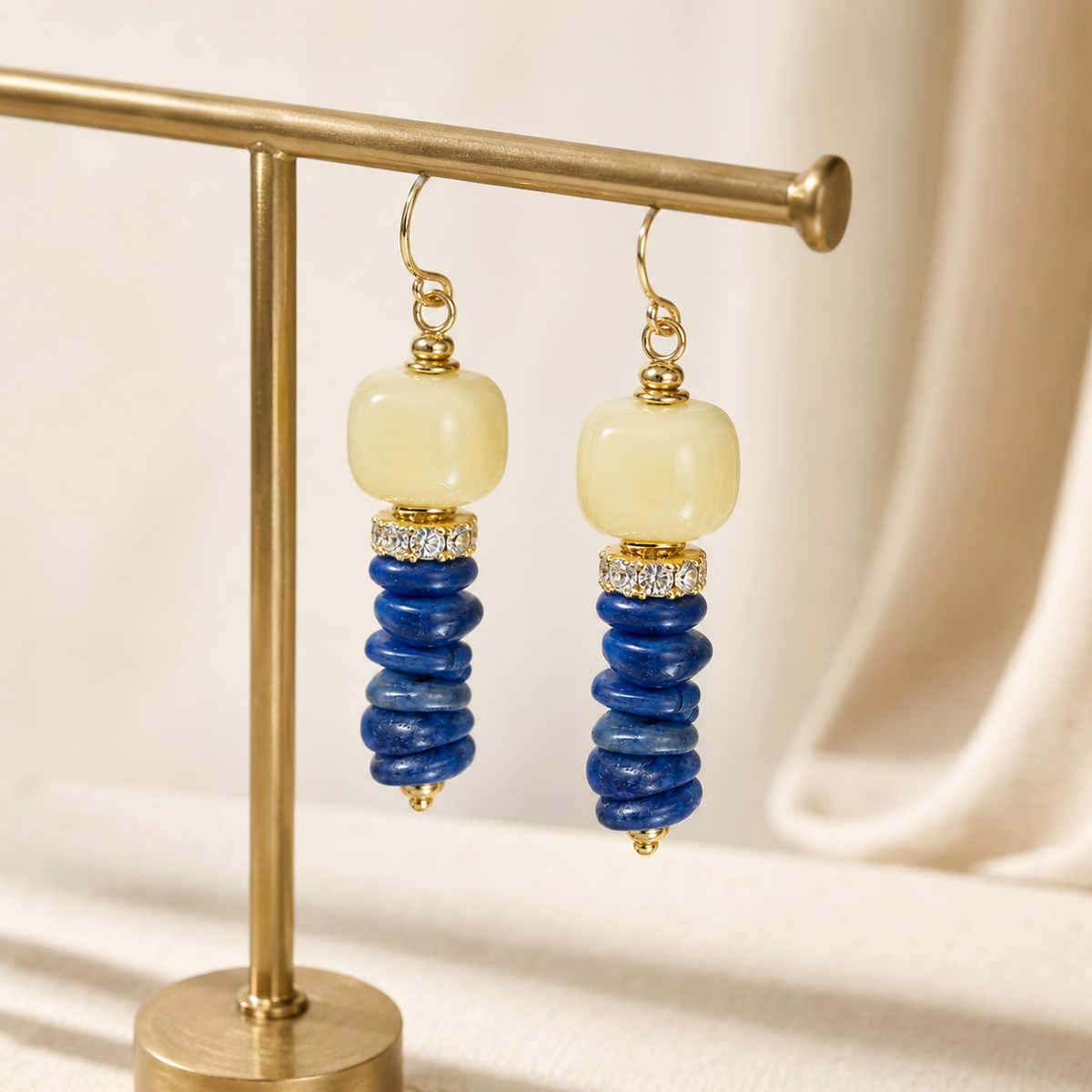 Kyanite Crystal Dangle Earrings