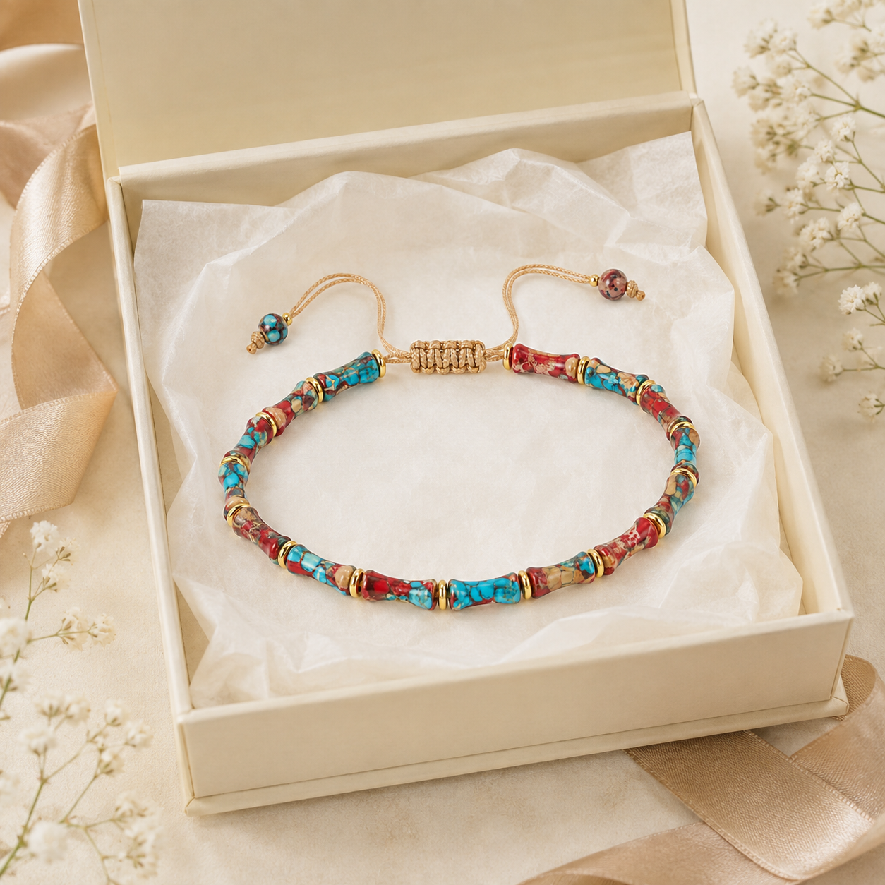 Imperial Jasper Beaded Bracelet
