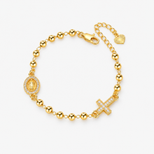 Cross Bracelet Women Pearl Beaded Faith Jewelry