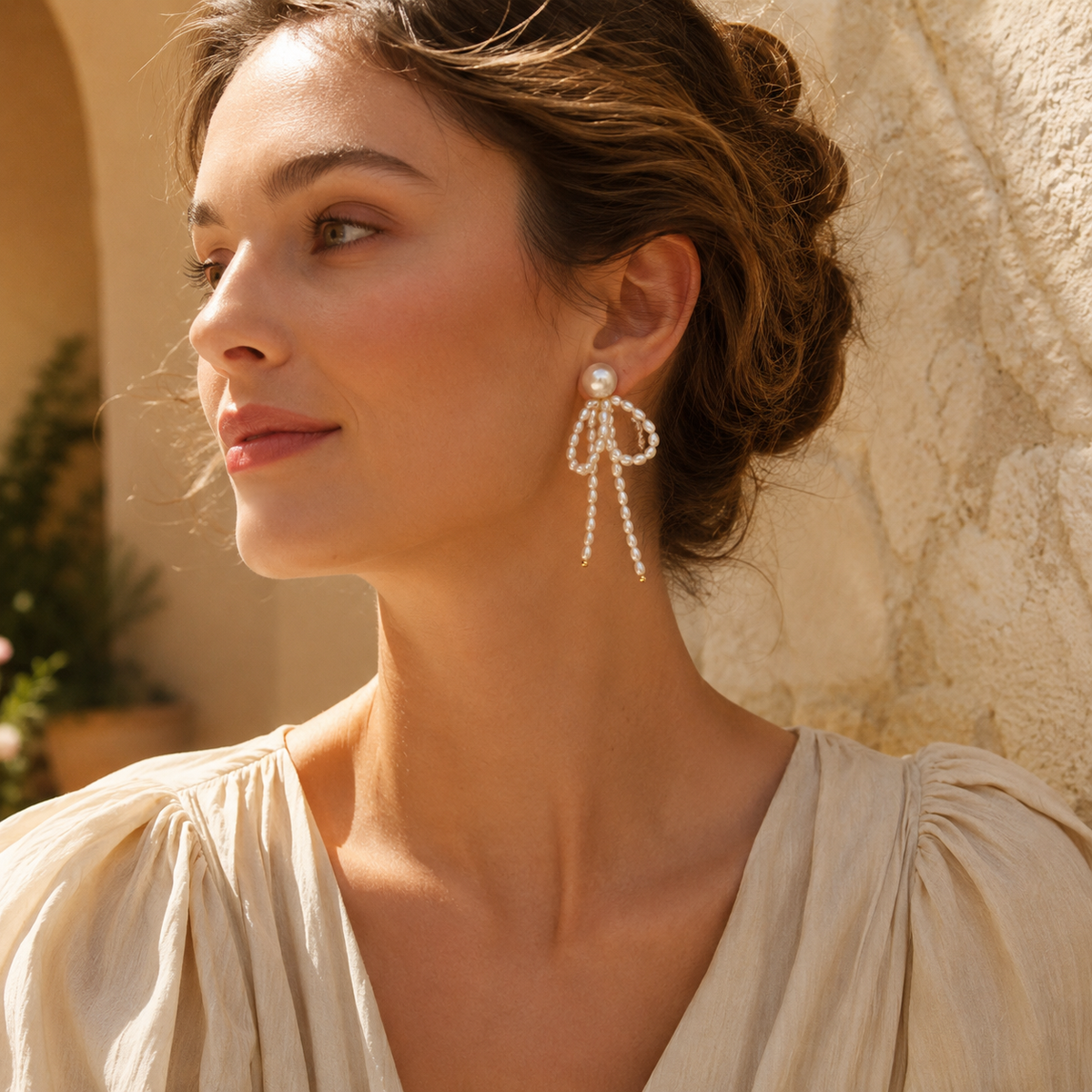 Baroque Pearl Tassel Drop Earrings