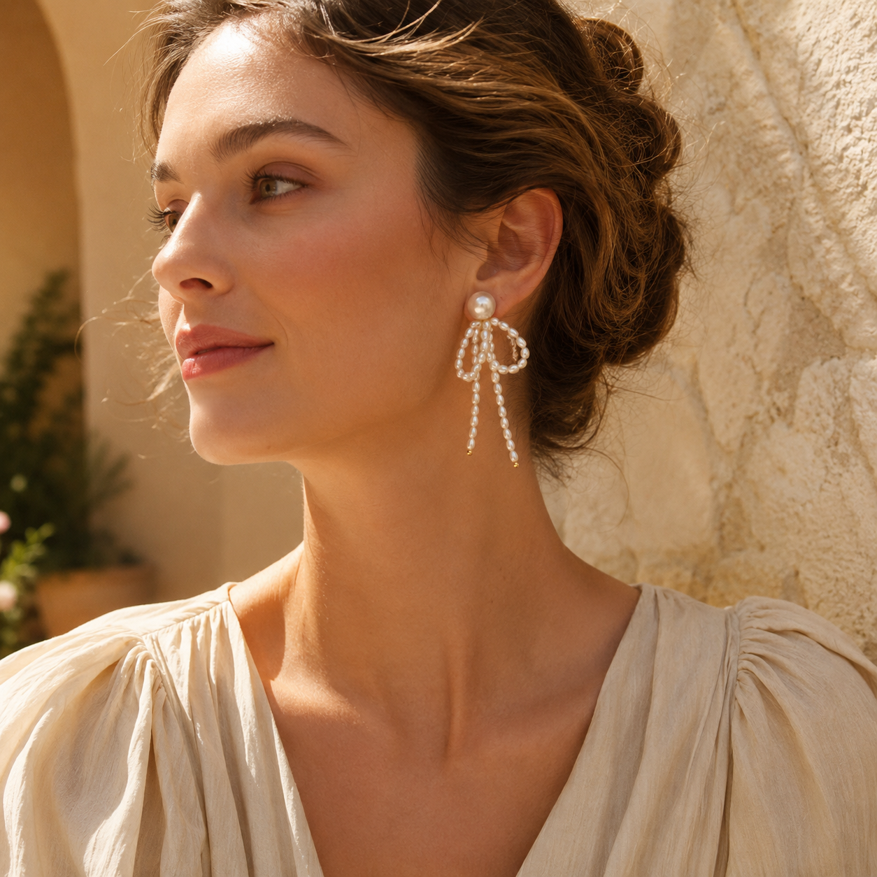 Baroque Pearl Tassel Drop Earrings