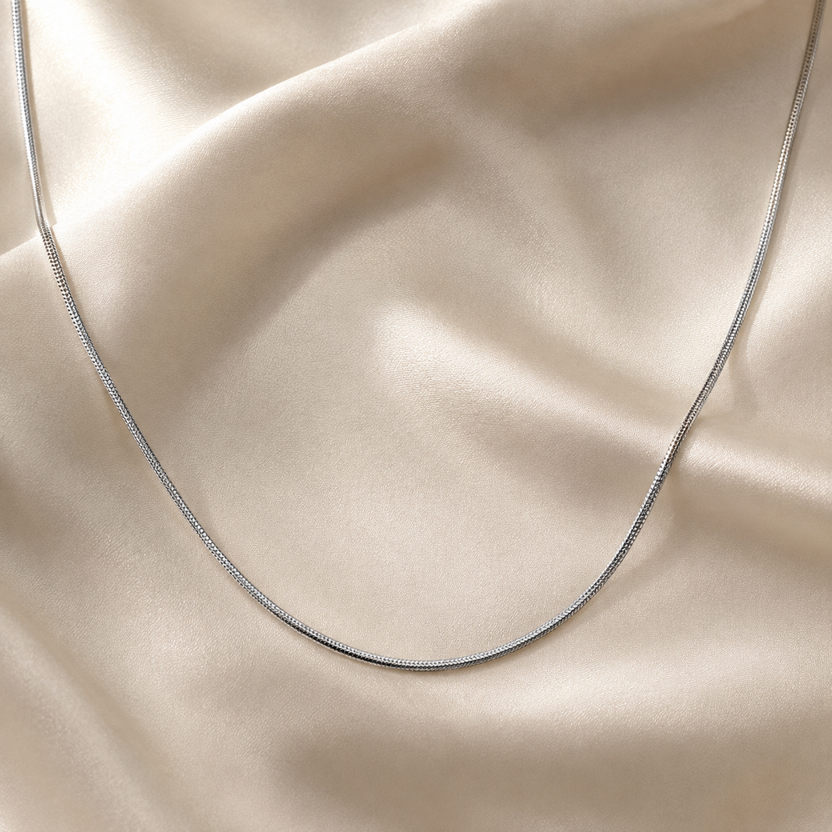 Dainty Flat Snake Chain Necklace